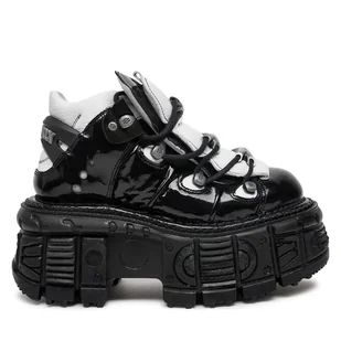 Glany NEW ROCK M-106-S119 Czarny - Glany damskie - miniaturka - grafika 1