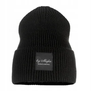 Czapka Damska Beanie Zimowa Czarna Majka - Czapki damskie - miniaturka - grafika 1