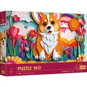 Puzzle - Puzzle, 40-lecie Trefl - Paper Art: Piesek, 160 el. - miniaturka - grafika 1