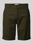 Spodenki męskie - Szorty chinosy z mieszanki lnu - miniaturka - grafika 1