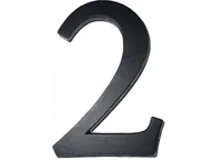 Numery na dom - Sartpol OBI Cyfra 2 składana 19 cm czarna - miniaturka - grafika 1
