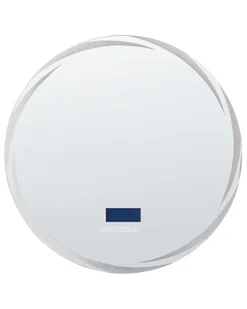 Lustro ścienne LED z głośnikiem Bluetooth  60 cm srebrne TANAY - Lustra - miniaturka - grafika 1