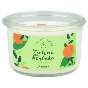 Świeczka sojowa Zielona herbata z pomarańczą 150ml - Kisiel - miniaturka - grafika 2