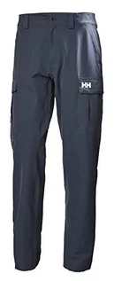 Spodnie męskie - Helly Hansen Hh męskie spodnie cargo szybkoschnące Soft Shell, niebieski - grafika 1