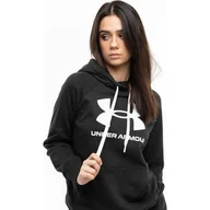 Bluzy sportowe damskie - Bluza sportowa damska Under Armour Rival Fleece Hb Hoodie - miniaturka - grafika 1