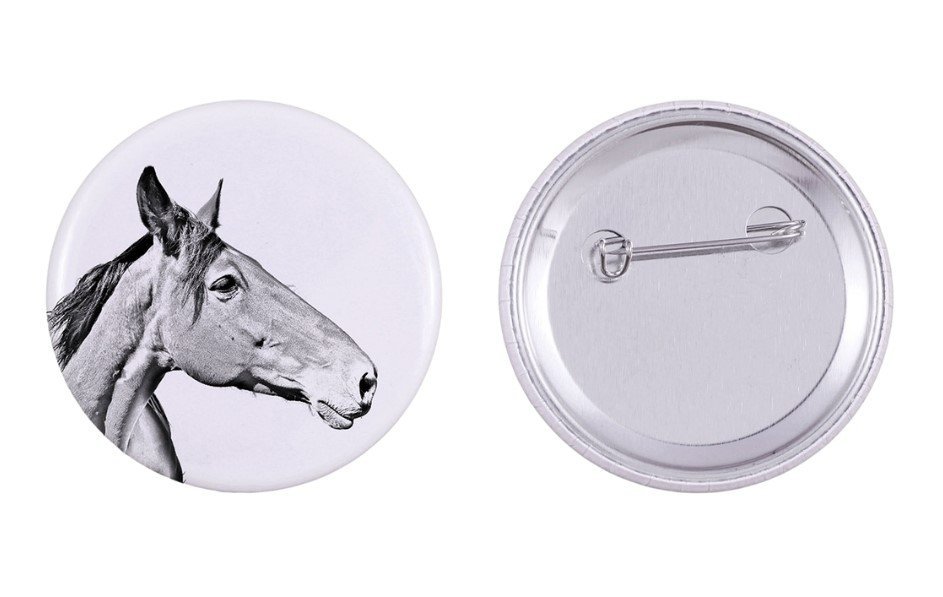 Australijski koń hodowlany - ozdoba koszuli, przypinka do torby, idealny prezent z możliwościa dodanie swojej grafiki marki Art-Dog