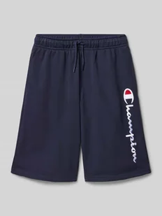 Szorty z dzianiny dresowej z wyhaftowanym logo - Spodnie i spodenki dla chłopców - miniaturka - grafika 1