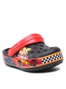 Buty dla chłopców - Crocs Klapki Fl Dosney & Pixar Cars Band Clog Kids 206472 Czarny - miniaturka - grafika 1