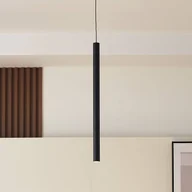 Lampy sufitowe - Lindby Lampa wisząca LED Lumaro, czarna, Ø3cm,aluminium,48V,ściemniana - miniaturka - grafika 1