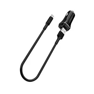 Ładowarki samochodowe - Borofone Borofone ładowarka samochodowa 2x USB kabel Lightning w zestawie czarny 10_16128 - miniaturka - grafika 1
