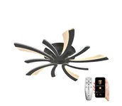 Lampy sufitowe - Brilagi - LED Ściemnialny żyrandol natynkowy TWIST LED/55W/230V 3000-6500K antracyt + pilot - miniaturka - grafika 1