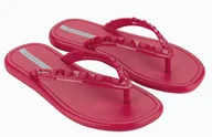 Klapki i japonki damskie - Japonki klapki damskie plażowe basenowe letnie ozdobne Ipanema Pink R.38 - miniaturka - grafika 1