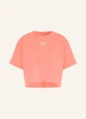 Koszulki i topy damskie - Under Armour Koszulka Ua Rival Boxy Wash pink - UNDER ARMOUR - miniaturka - grafika 1