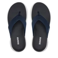 Klapki i japonki damskie - Japonki Skechers Go Walk Flex Sandal-Splendor 141404/NVY Granatowy - miniaturka - grafika 1