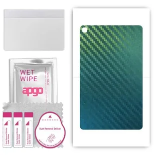 Folia naklejka skórka strukturalna na TYŁ do Samsung Galaxy Tab A 8.0 & S Pen (2019) - Carbon Kameleon CAKA1 - apgo SKINS - Akcesoria do tabletów i e-booków - miniaturka - grafika 1