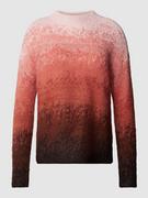 Swetry damskie - Sweter z dzianiny z cieniowaniem - miniaturka - grafika 1
