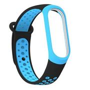 Akcesoria do smartwatchy - Beline pasek Mi Band 3/4 design czarno-niebieski/black-blue - miniaturka - grafika 1