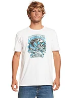 Koszulki męskie - Quiksilver Podstawowa koszulka męska biała S - miniaturka - grafika 1