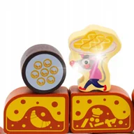 Klocki - KLOCKI DREWNIANE DO BUDOWY MIASTA DOMÓW WIEŻ Montessori Edukacyjne 116szt. - miniaturka - grafika 1