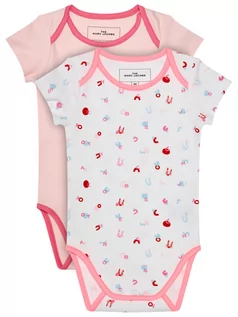 Komplety dla niemowląt - The Marc Jacobs Komplet 2 par body dziecięcych W98126 Różowy Regular Fit - grafika 1