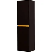 Szafki łazienkowe - Czarny słupek łazienkowy wiszący złoty uchwyt 144x40 seria Diamond Gold Gante C - miniaturka - grafika 1