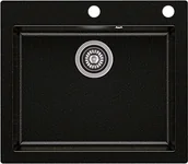 Zlewozmywaki - Axis Zlewozmywak granitowy MOJITO 60 Czarno złoty - miniaturka - grafika 1