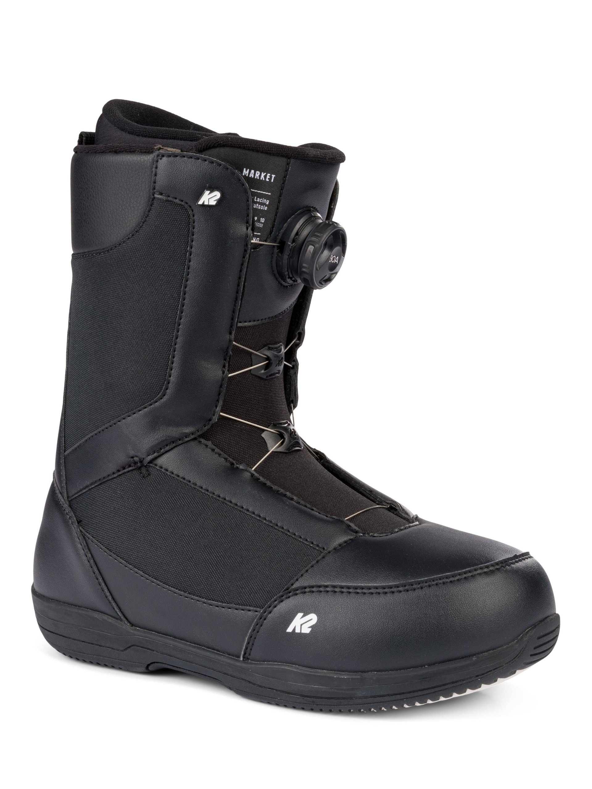 Buty snowboardowe K2 Market 2025 Boa black czarny Rozmiar 9,5 (42,5)