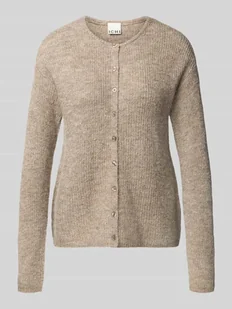 Kurtka z dzianiny z okrągłym dekoltem model ‘KAMARA’ - Swetry damskie Kurtka z dzianiny z okrągłym dekoltem model ‘KAMARA’ - Swetry damskie - miniaturka - grafika 1