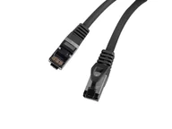 Pozostałe akcesoria sieciowe - Lanberg, Patchcord Kat.8.1, Fluke Passed, Czarny, 0.25 M - miniaturka - grafika 1