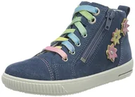 Buty dla dziewczynek - Superfit Moppy Sneakersy Dziewczęce, Niebieski - miniaturka - grafika 1