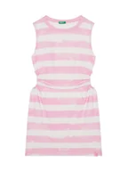 Sukienki i spódniczki dla dziewczynek - United Colors Of Benetton Sukienka letnia 3SL3CV013 Różowy Regular Fit - miniaturka - grafika 1