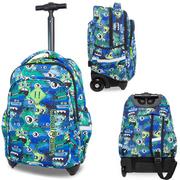 Plecaki szkolne i tornistry - CoolPack Plecak na kółkach Junior Wiggly Eyes Blue B28034 - miniaturka - grafika 1