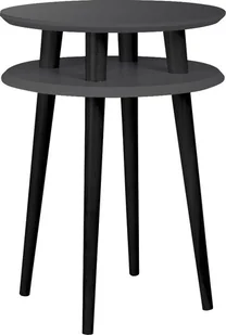 Ragaba Stolik kawowy UFO HIGH 45x45 grafitowy/czarny - Ławy i stoliki kawowe - miniaturka - grafika 1