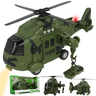 Helikopter Wojskowy Samolot Napęd Dźwięk Światło U696 - Samoloty i helikoptery - miniaturka - grafika 1