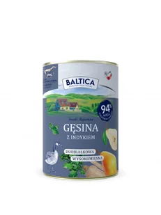 BALTICA Karma mokra gęsina z indykiem 400g bezzbożowa - Mokra karma dla psów - miniaturka - grafika 1