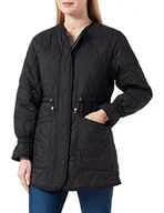 Kurtki damskie - Geox Kurtka damska W ERAKLIA Jacket, czarna, 48, czarny, 48 - miniaturka - grafika 1