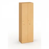 Szafki BHP - B2B Partner Drewniana Szafa szatniowa - dwudrzwiowa 284001 - miniaturka - grafika 1