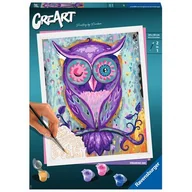 Zabawki kreatywne - Ravensburger Malowanka CreArt Sowa 28990 28990 - miniaturka - grafika 1