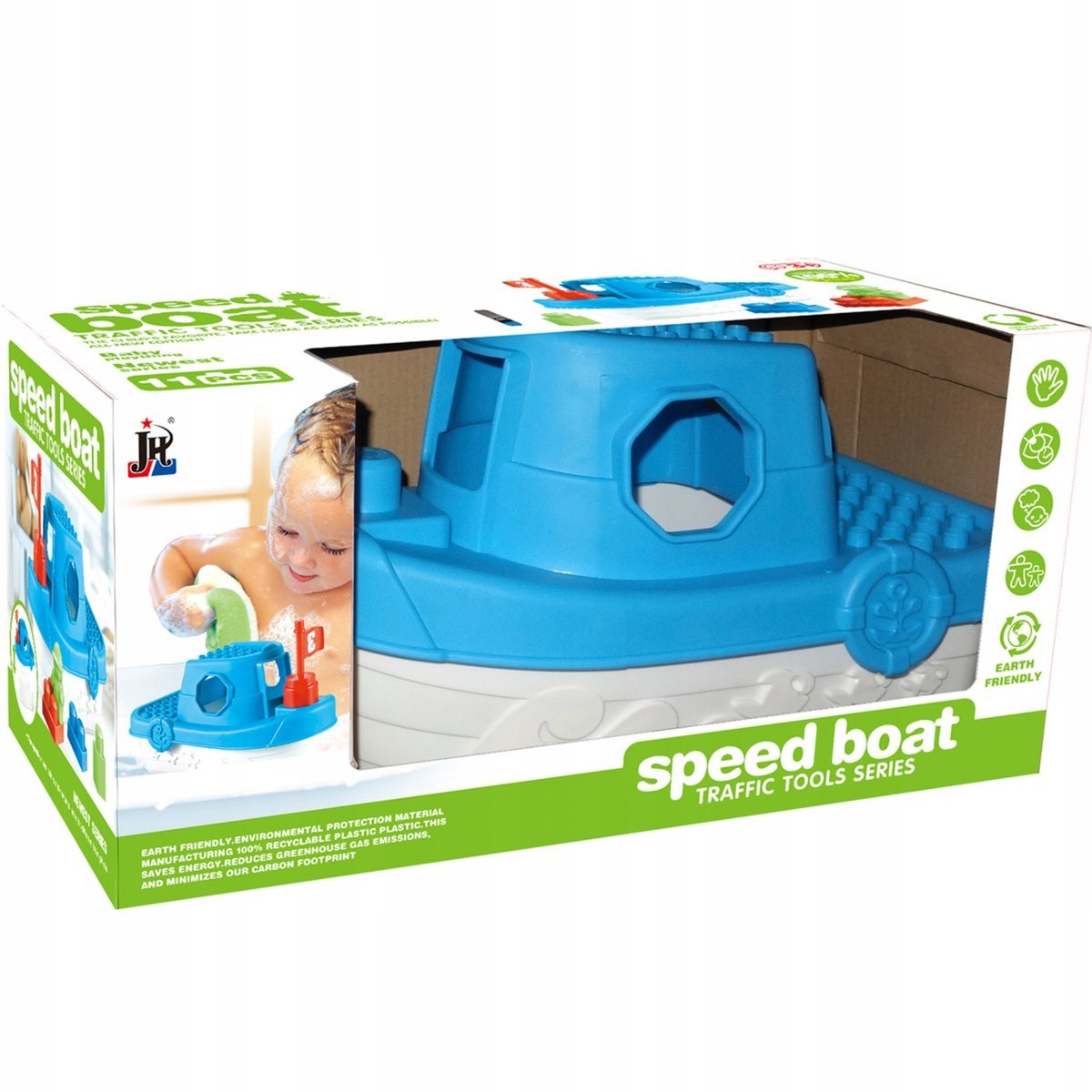 Łódź Z Klockami I Figurkami Statek Dla Dzieci Zabawka Do Wody