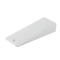 Akcesoria do drzwi - Odbojnik drzwiowy gumowy KLIN 95 x 32 mm biały - miniaturka - grafika 1