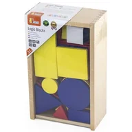 Klocki - VIGA Drewniane klocki logiczne Figury geometryczne - miniaturka - grafika 1