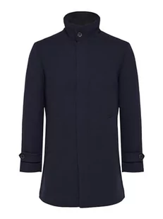 SELETED HOMME Slhreuben Wool Coat Noos męski krótki płaszcz, niebieski, M - Płaszcze męskie - miniaturka - grafika 1