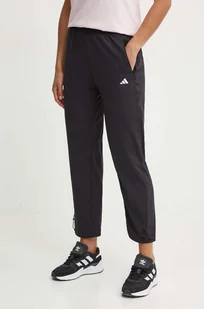 adidas Performance spodnie treningowe kolor czarny gładkie IM7698 - Spodnie damskie - miniaturka - grafika 1