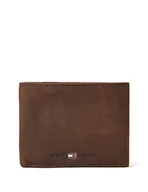 Portfele - Tommy Hilfiger Johnson Męski Portfel, Brązowy, 14x10x2 cm EU - miniaturka - grafika 1