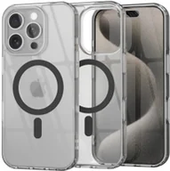 Etui i futerały do telefonów - Etui Supero TPU Acrylic z MagSafe do iPhone 16 Pro, czarne - miniaturka - grafika 1