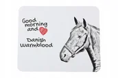 Podkładki pod mysz - Warmblood duński - podkładka pod myszkę z nadrukiem, personalizowana podkła - miniaturka - grafika 1