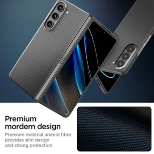 Etui SAMSUNG GALAXY Z FOLD 5 Spigen Airskin czarne - Etui i futerały do telefonów - miniaturka - grafika 7