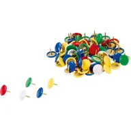 Gwoździe - Pinezki okrągłe kolorowe 50szt 50szt - miniaturka - grafika 1