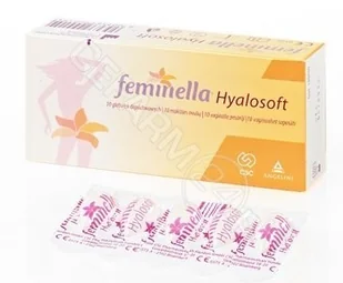 ANGELINI Feminella hyalosoft x 10 globulek dopochwowych |  OD 199 PLN! - Układ moczowy i płciowy - miniaturka - grafika 1