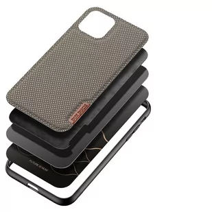 Dux Ducis Fino etui pokrowiec pokryty nylonowym materiałem iPhone 11 Pro Max zielony - Etui i futerały do telefonów - miniaturka - grafika 2